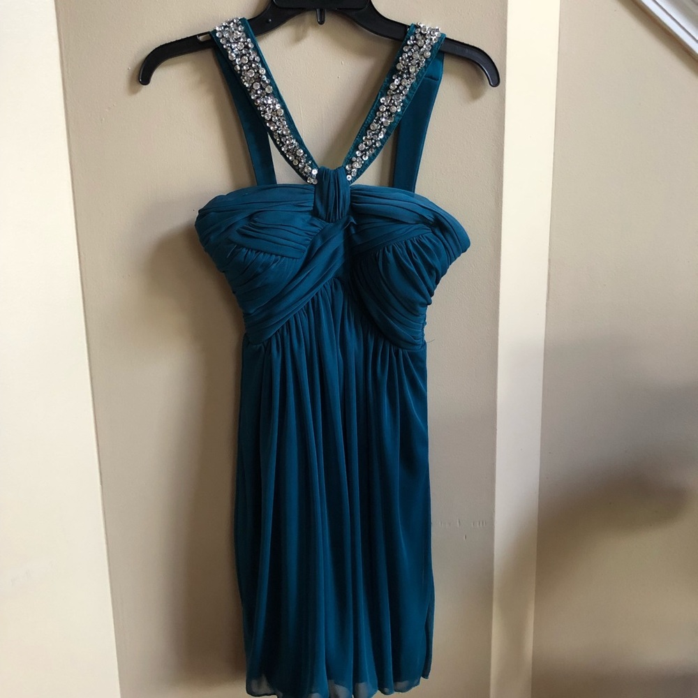 Turquoise homecoming / cocktail dress